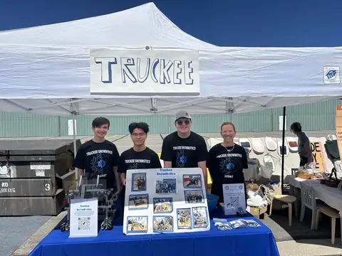 The team at our booth at the Truckee Maker Show.